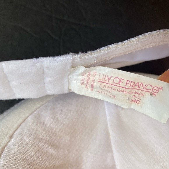 Lily of France White Strapless Push-up Bra in Size 34C - Picture 6 of 9